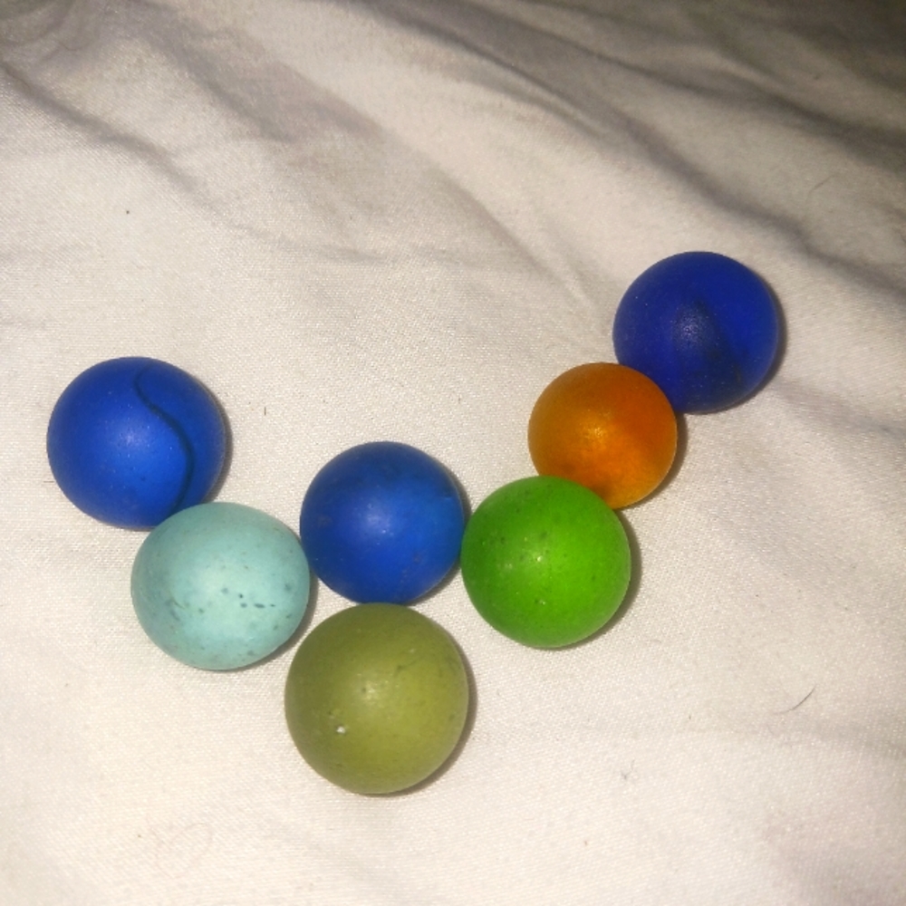 Sea glass marbles
